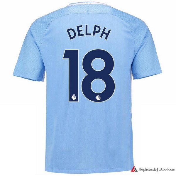 Camiseta Manchester City Primera equipación Delph 2017-2018